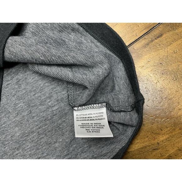 Mizzen+Main Performance Menswear Drawstring Button Up Soft Hoodie Black Large - Picture 7 of 8